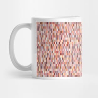 Peach, salmon and coral, pink shades, geometric pieces print Mug